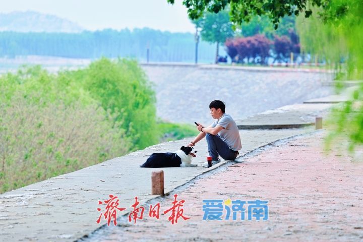 春日黄河岸 休闲好去处