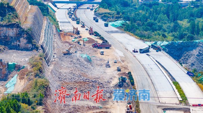 多匝道同步施工！济南绕城高速港沟枢纽改造稳步推进升级