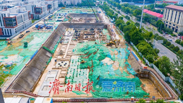 项目强省会｜筑牢产业载体根基 济南贯月新质谷二期建设稳步向前