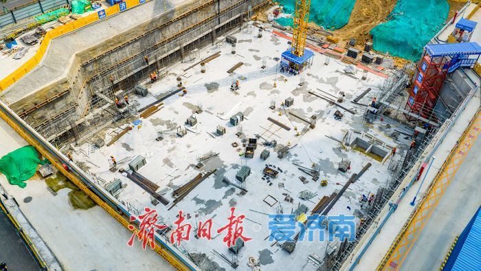 济南舜泰广场地下停车场项目加速建设