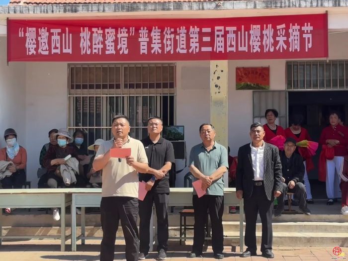 章丘普集街道第三届西山樱桃采摘节开幕啦！