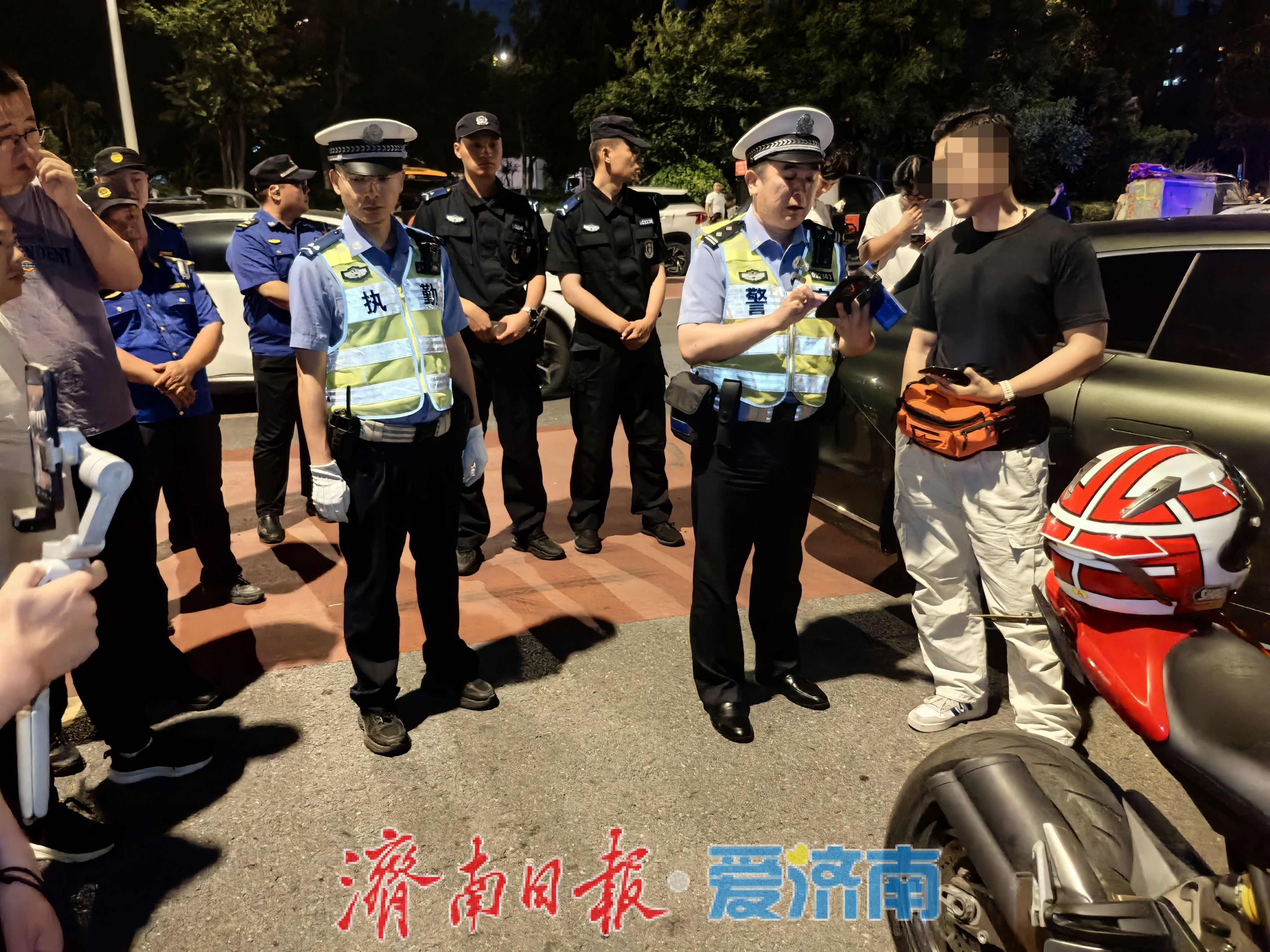 济南交警按下“城市静音”键，严打飙车“炸街”护航中高考