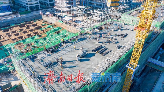 济南时代未来科技城E区建设提速 项目整体已初具规模