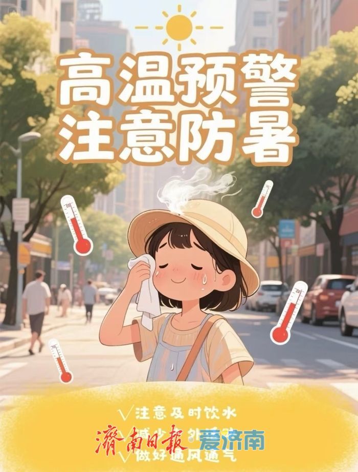 高温橙色预警生效！济南37℃+“桑拿天”持续