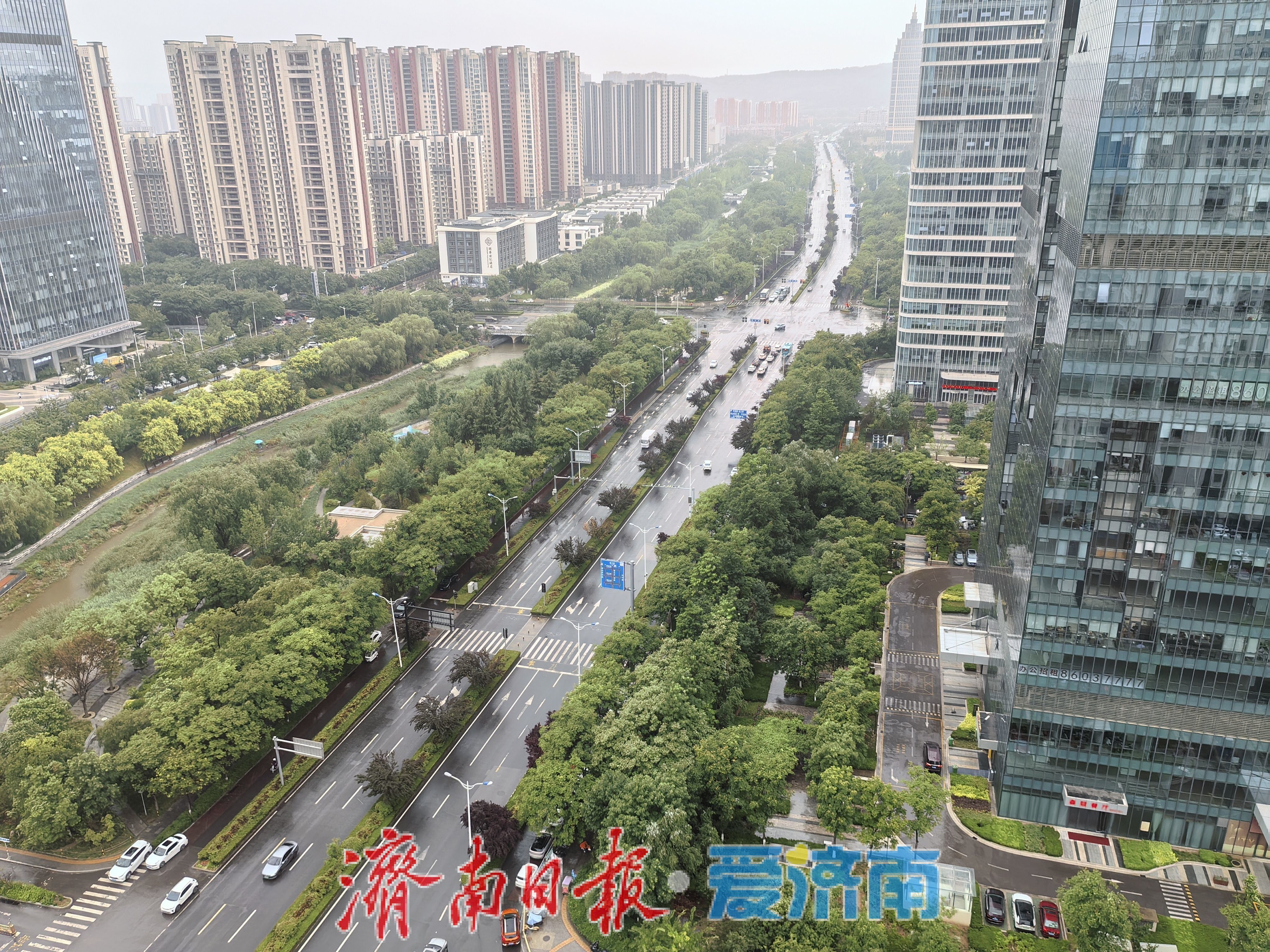济南西站片区午后迎降雨