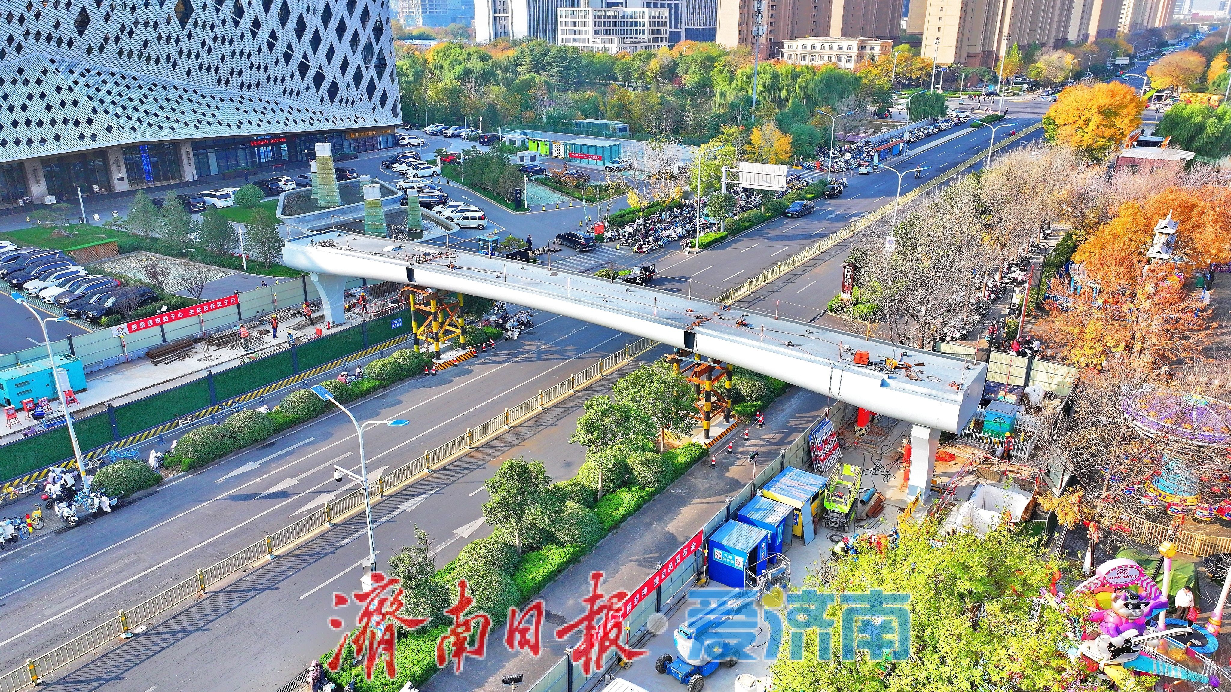 济南兴福寺路将添空中走廊，商圈拥堵有望根治