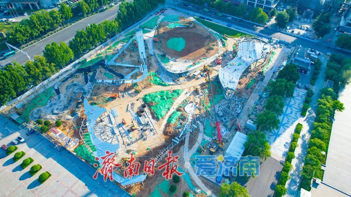 济南国际会展中心广场改造加速推进 打造高新区城市活力新客厅