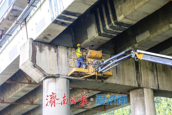 济南黄河大桥（老桥）大修稳步推进，将变身慢行景观桥梁