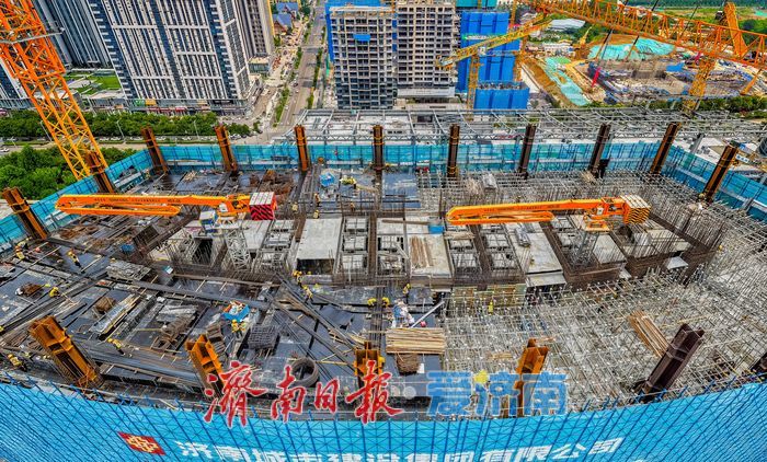 山东国际会展中心配套项目建设提速 西客站片区将添217米新地标