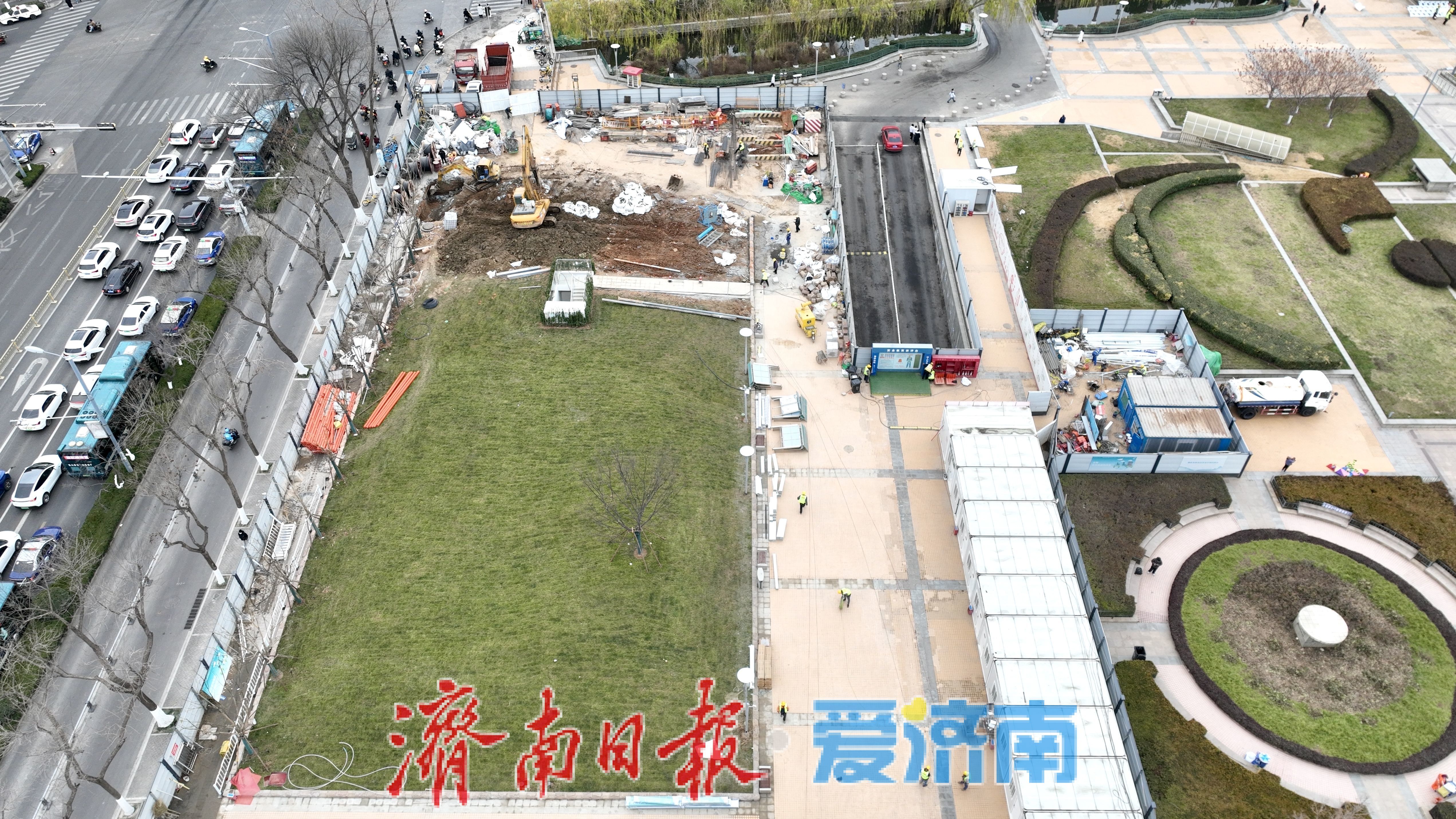 项目强省会｜济南泉城广场智慧停车场建设全面提速！建成后将有效疏解商圈停车压力