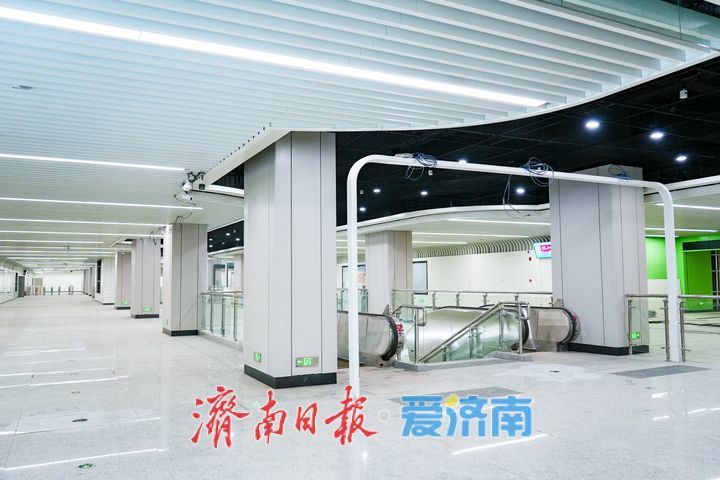 泉韵、茶香、绿意共绘出行新景，济南轨交6号线西段新站“露真容”