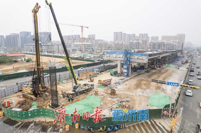 济南凤凰黄河大桥南延工程“加速跑”，城市发展轴线愈发清晰
