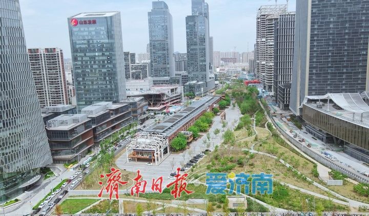 一年四季 泉在济南丨济南中央商务区绘就春日画卷