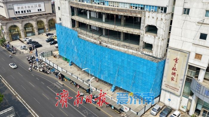 济南三联大厦装修改造稳步推进 银座电器入驻在即