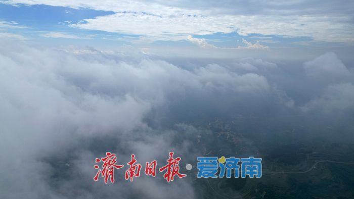 一年四季 泉在济南丨云雾翻涌似仙境！济南上空现云海景观，云海延时摄影来了