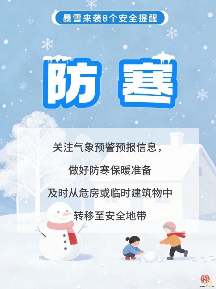 山东五预警齐发！济南将迎大到暴雪！这8个安全提醒请收好！