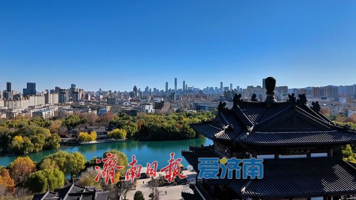 一年四季 泉在济南丨天际线上的对话！冬日美景 古今同框