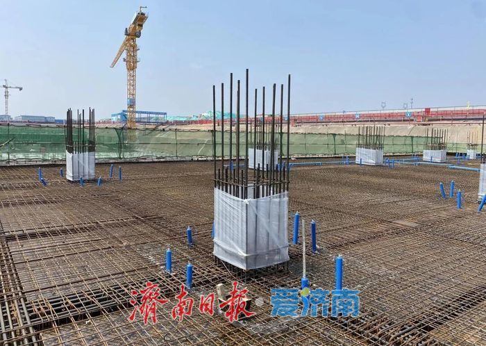 项目强省会｜山航济南新基地（一期）1号综合办公楼主体结构封顶