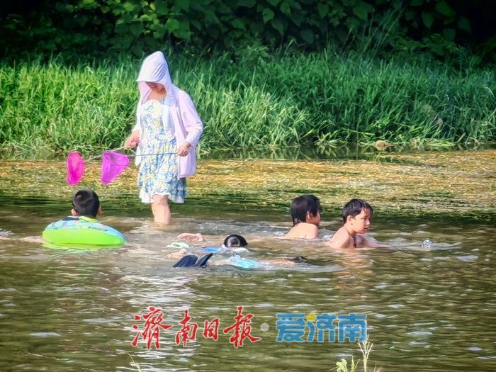 一年四季 泉在济南丨玉符河畔觅清凉：宅科村段成市民消夏野趣乐园