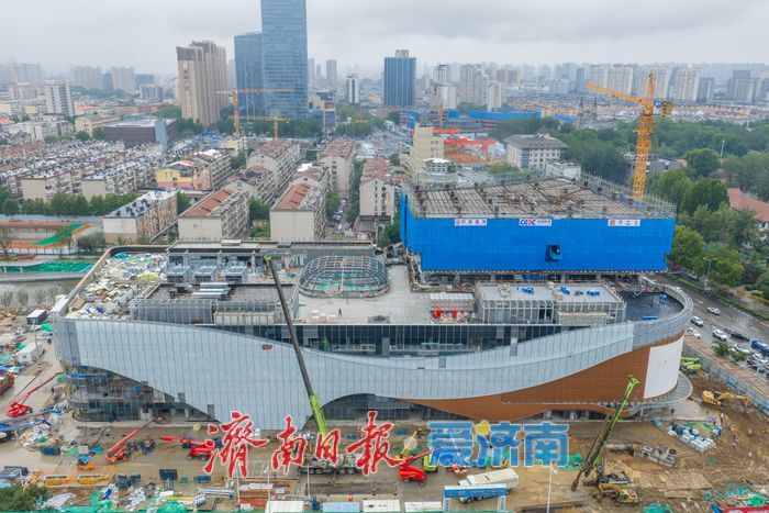洪楼TOD城市更新提速，济南首座京东MALL展露全貌，冲刺年底开业
