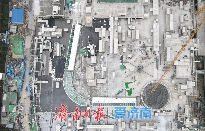 济南西客站TOD项目商业区主体雏形显现