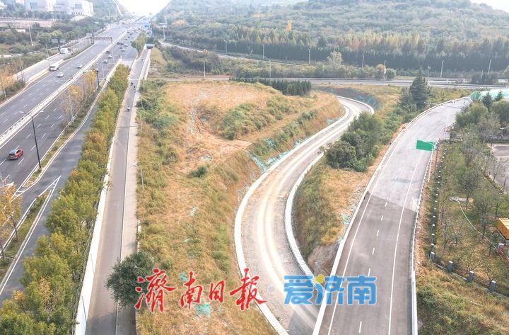 济南绕城高速改扩建济南南互通立交段展现新貌