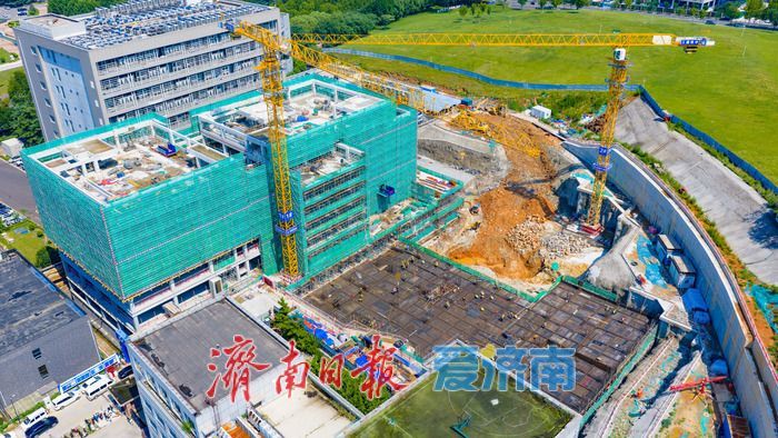 鸥玛数据产业园区项目主体结构封顶 助力济南数字科创产业升级