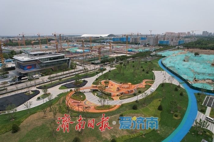 济南东站片区新添亲子乐园，白泉景观廊道儿童无动力乐园正式开放