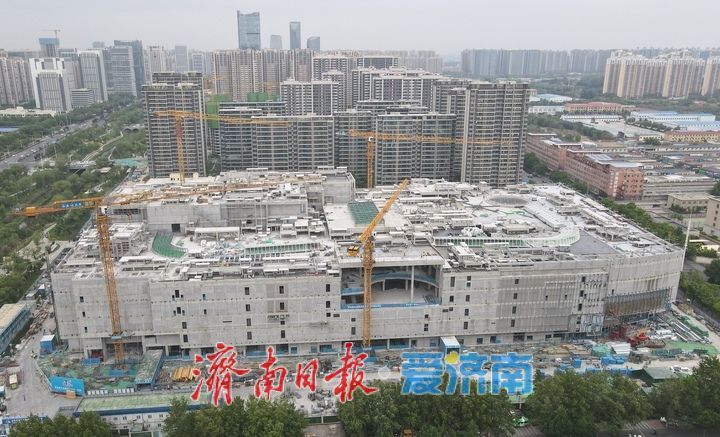 济南西客站TOD项目商业区主体雏形显现