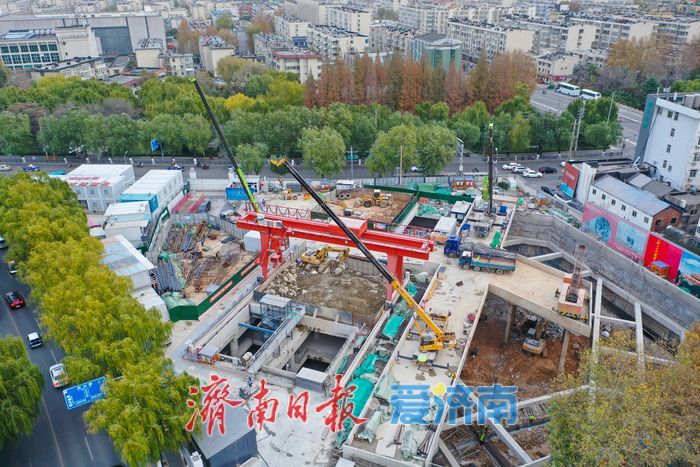 串联三大枢纽，济南地铁6号线西段关键站点建设稳步推进