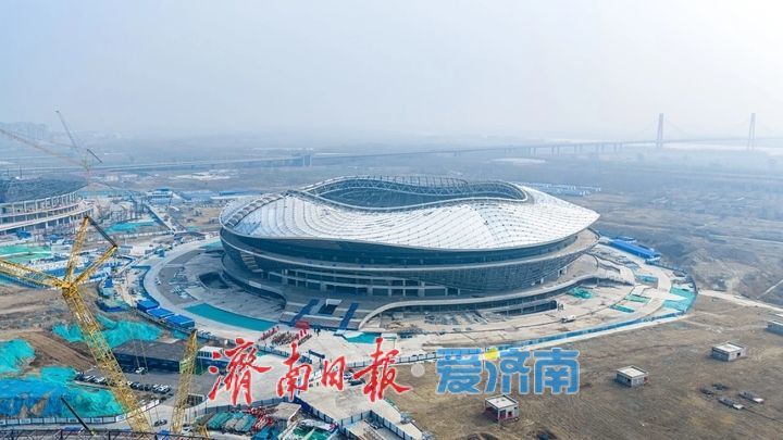 锚定节点、全力冲刺！济南黄河体育中心项目“一场两馆”加速推进