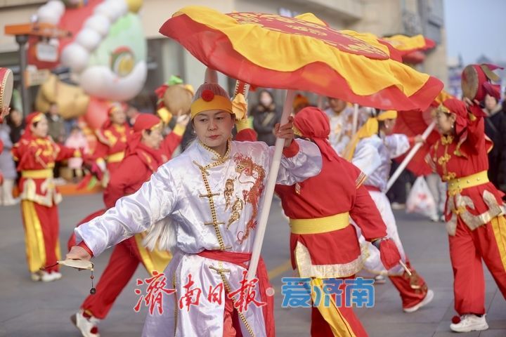鼓子秧歌舞起来 济南“非遗版”春节年味浓