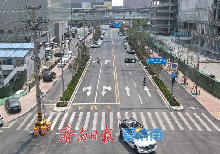 济南水屯路百米“瓶颈路”放开交通，北湖核心区再添南北交通干道