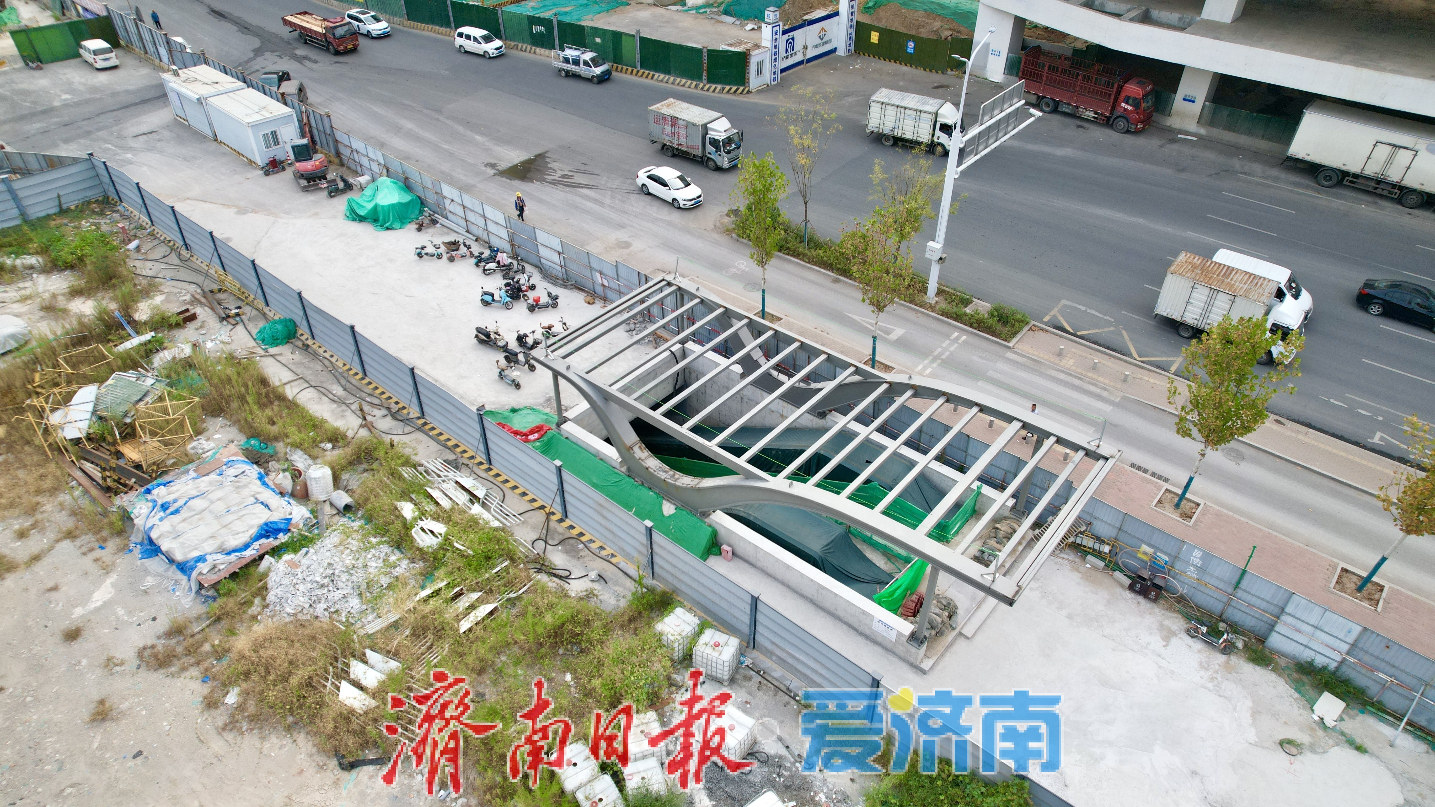 抢抓施工窗口期 济南轨道交通9号线黄河南岸站按下建设“加速键”