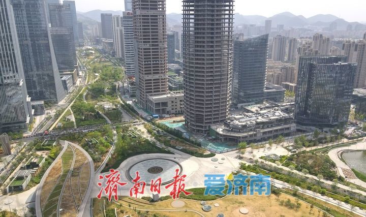 济南CBD绸带公园，生态与城市的完美融合