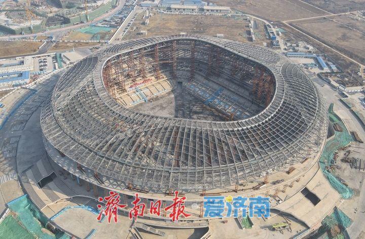 项目强省会｜济南黄河体育中心足球场项目展雄姿