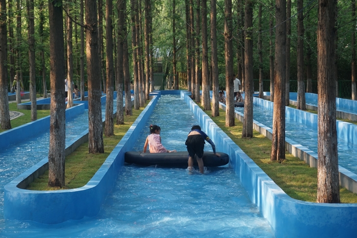 体感温度较市区低5—6℃！济南这里添了个“杉林水乐园”