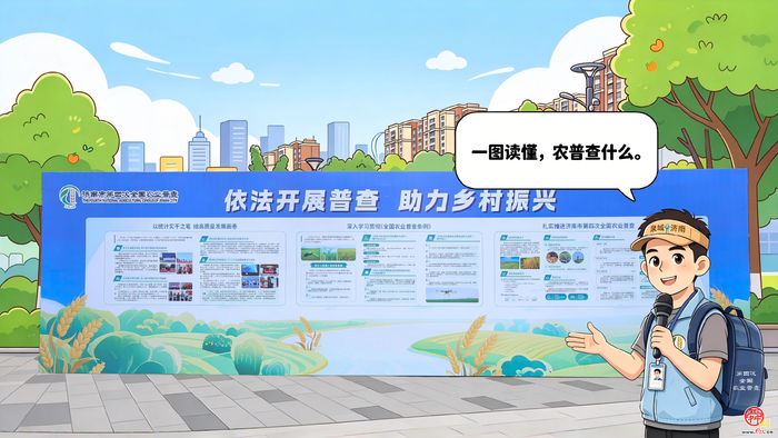 漫画《“济小普”话“四农普”》第6期：济小普带你回顾统计开放日