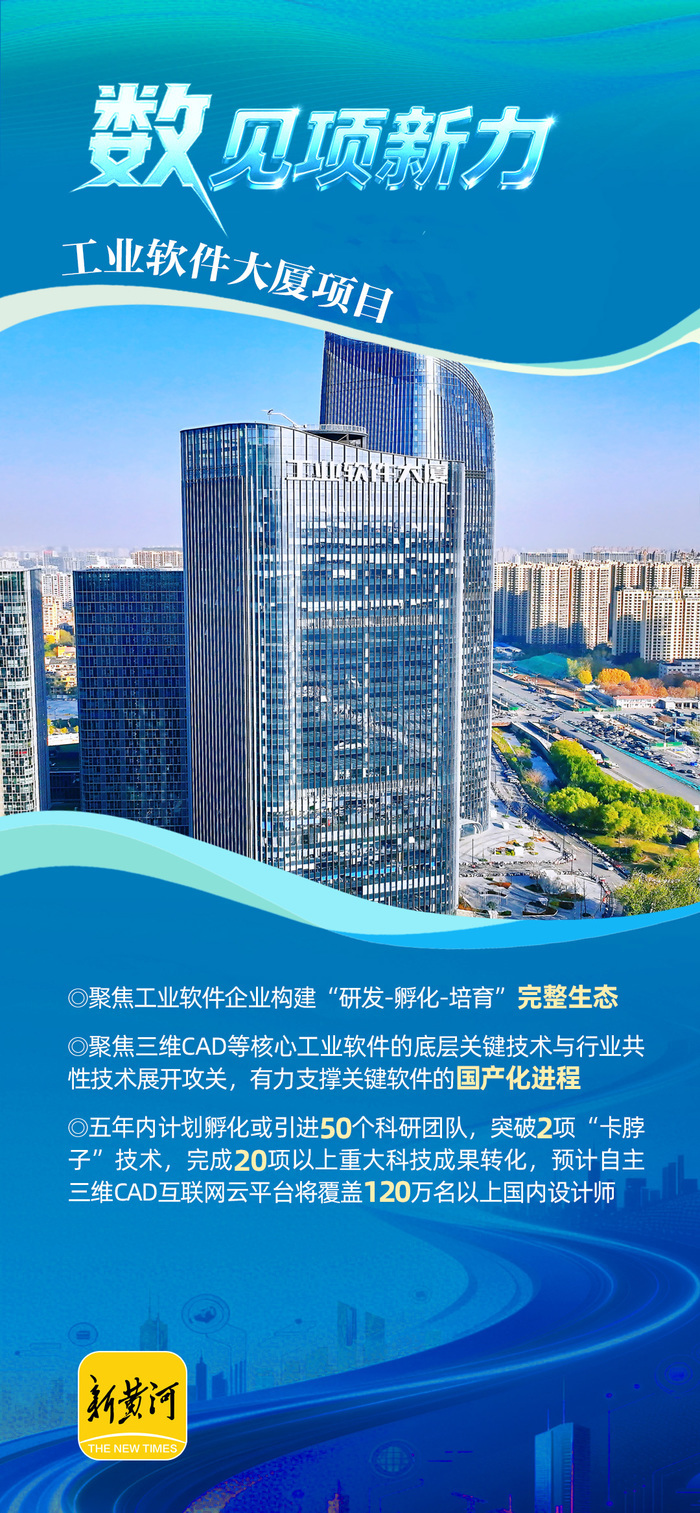 工业软件大厦打造国产工业软件创新高地，5年内计划完成20项以上重大科技成果转化 