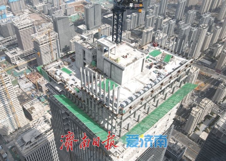 “城”势而起！济南CBD第三高建设进入收官阶段