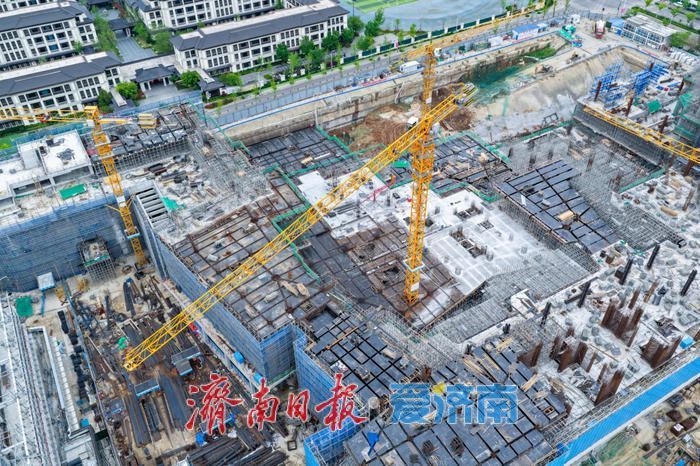 济南西客站片区银泰百货建设稳步推进 西部新商圈加速崛起