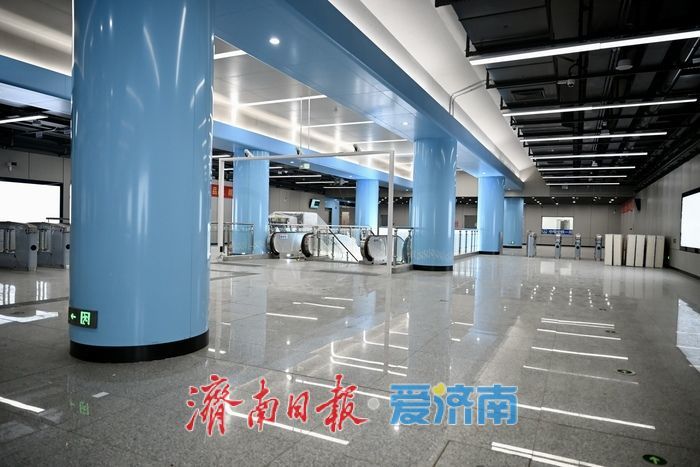 颜值拉满！济南轨道交通6号线山东会展中心站实景渐显