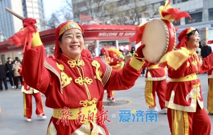 鼓子秧歌舞起来 济南“非遗版”春节年味浓