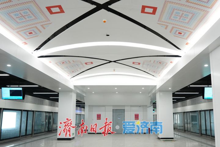 泉韵、茶香、绿意共绘出行新景，济南轨交6号线西段新站“露真容”