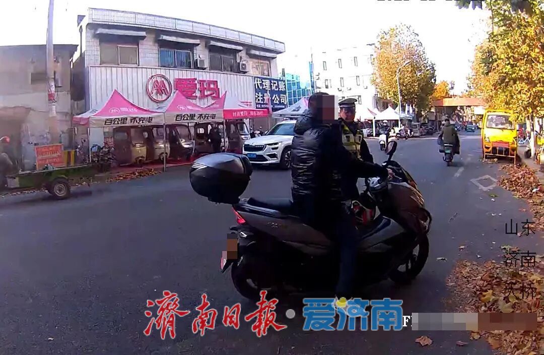 以为白天没人查？男子骑摩托车醉驾被抓现行