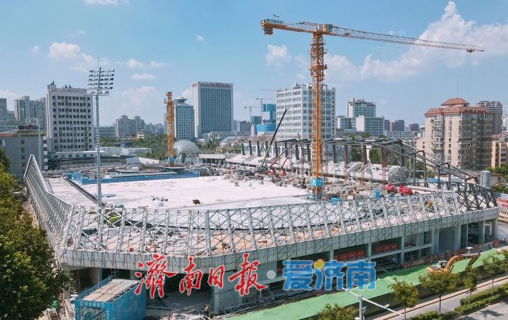加快“蝶变”，槐荫体育场地块焕新亮相