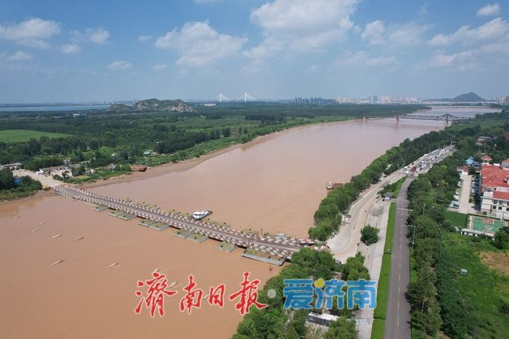 黄河济南段平稳度汛 洛口浮桥已恢复通车