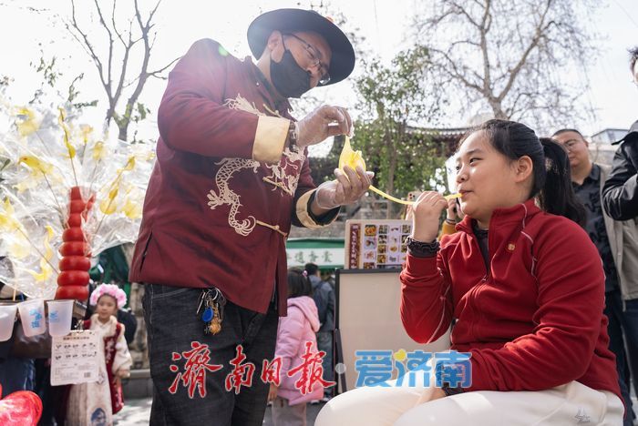 “泉”在济南过大年丨非遗市集年味正浓