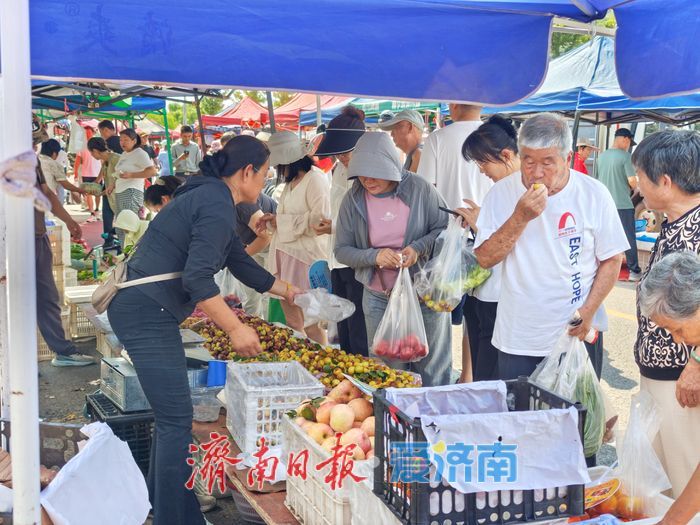 山湖藏烟火 市集暖民生 济南华山便民集市绘就宜居生活新图景