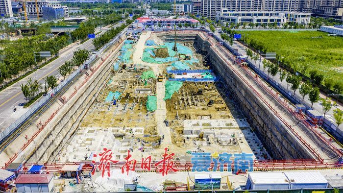 完善城市功能 激活片区活力 济南北湖核心地块项目有序施工